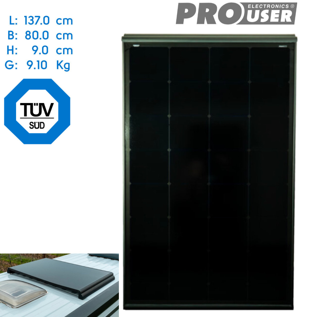 BBAtechniek - 200Wp 137x80x9cm Pro-User SP200 zonnepaneel (1x)