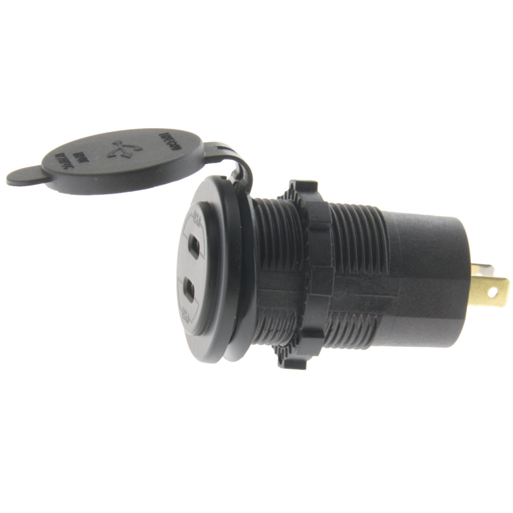BBAtechniek - USB C-2x PD QC 5.0 LED inbouw (1x)