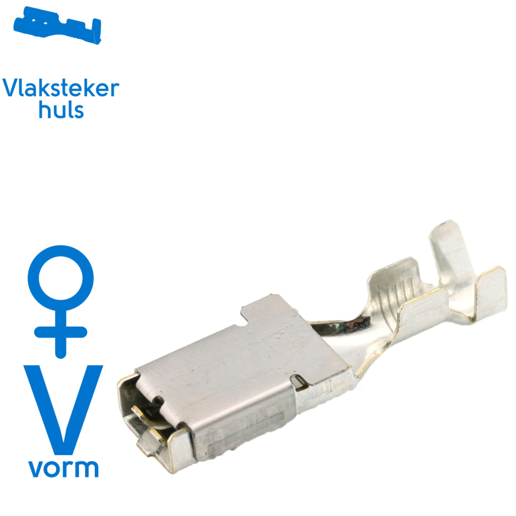 BBAtechniek - Vlakstekerhuls vertind 2.5-6.0mm²  (50x)