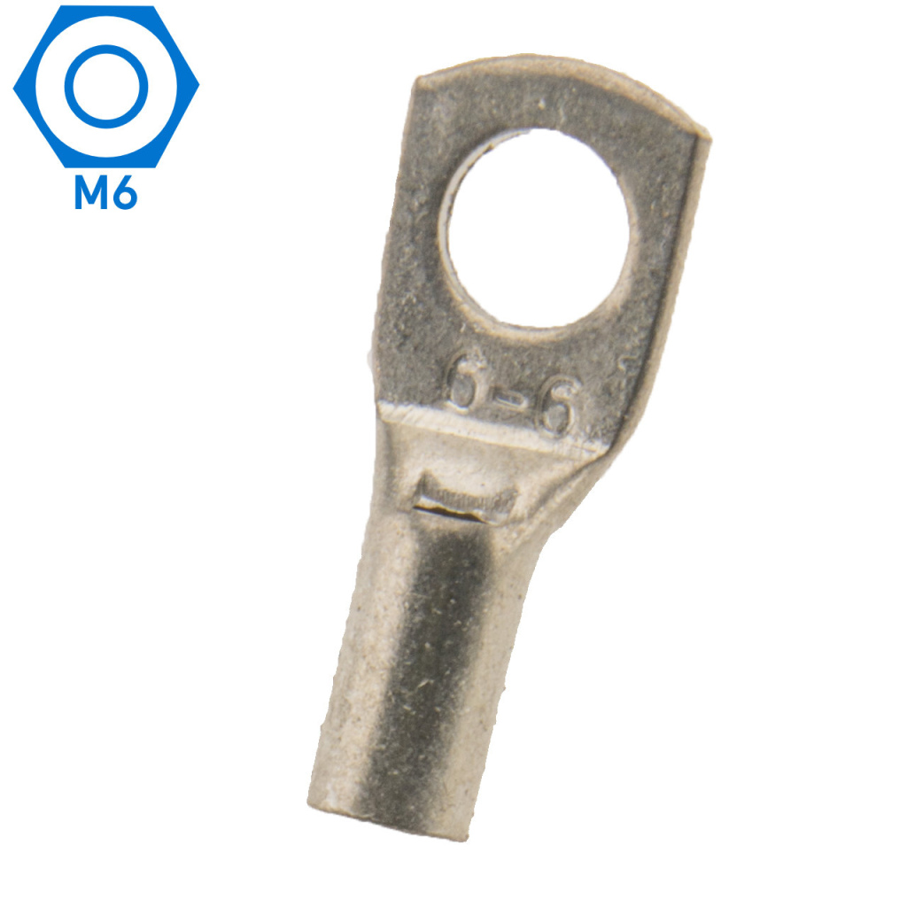 BBAtechniek - 6mm² M6 gesloten kabeloog (50x)