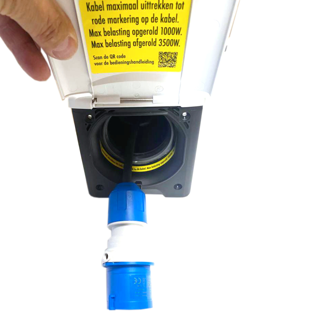 BBAtechniek - ROLL-UP-CABLE 2.0 20m wit Fiat Bianco 210 MKII(1x)