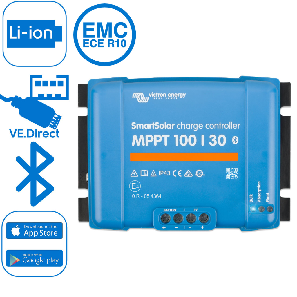 BBAtechniek - Victron SmartSolar MPPT 100/30 (12/24V) (1x)