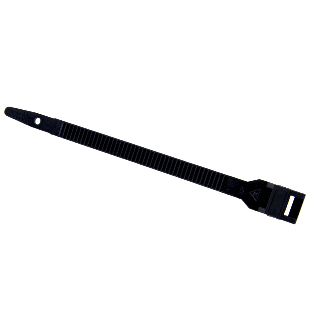 BBAtechniek - Tyrap 6.0x115mm max Ø 25mm zwart (100x)