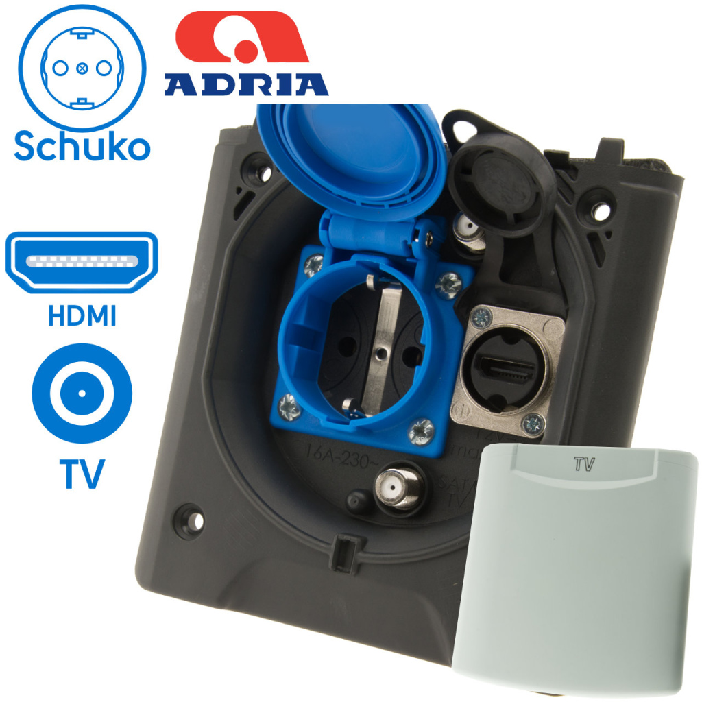 BBAtechniek - Voortent aansluiting CEE 230V  / TV / HDMI (1x)