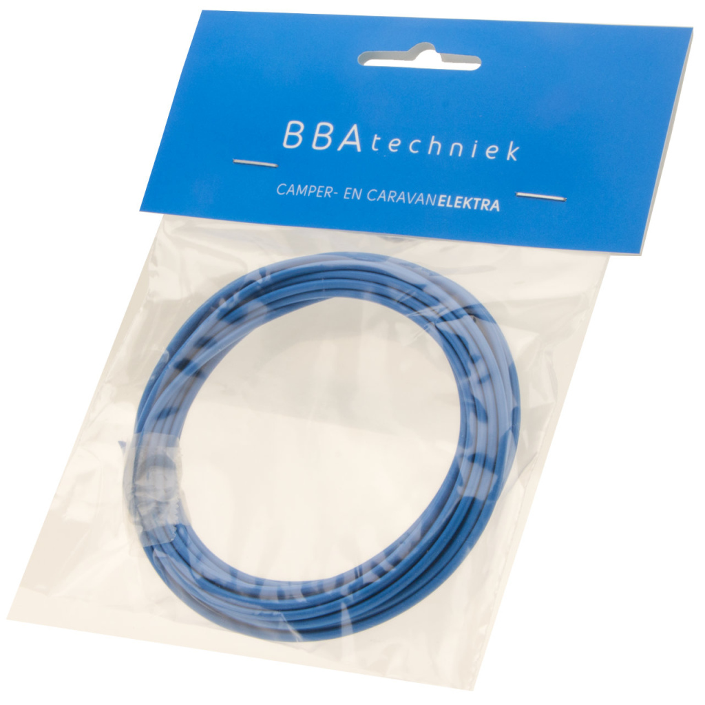 BBAtechniek - 1.5mm2 kabel blauw (5m)