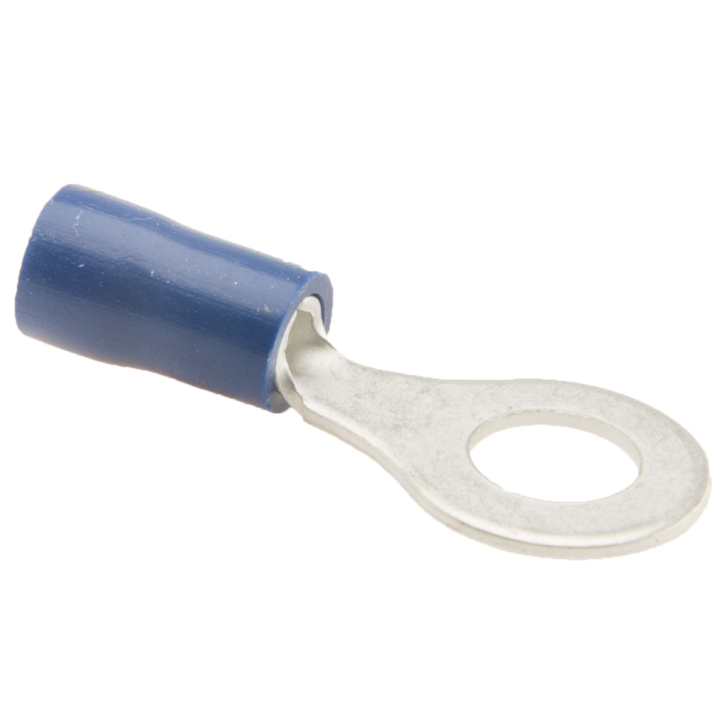 BBAtechniek - Kabelschoen ring M6 Ø6.4mm blauw (10x)