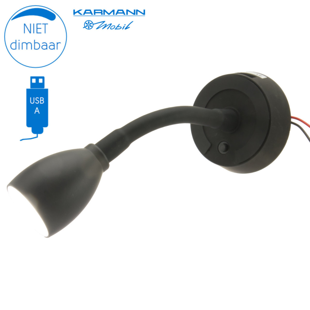 BBAtechniek - Veneto B flex LED spot 12V 1.8W 4000K USB (1x)