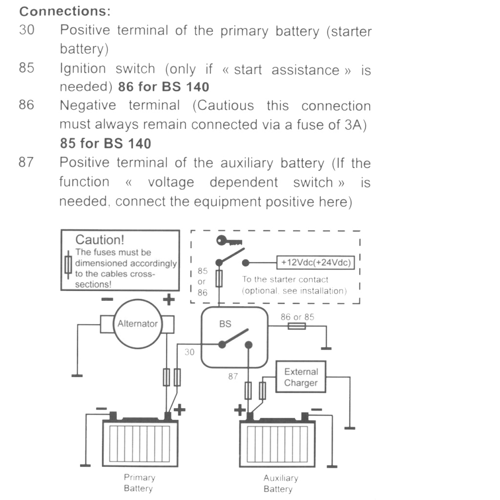 BBAtechniek - Relais BS100 12V/24V 100A autodetect (1x)