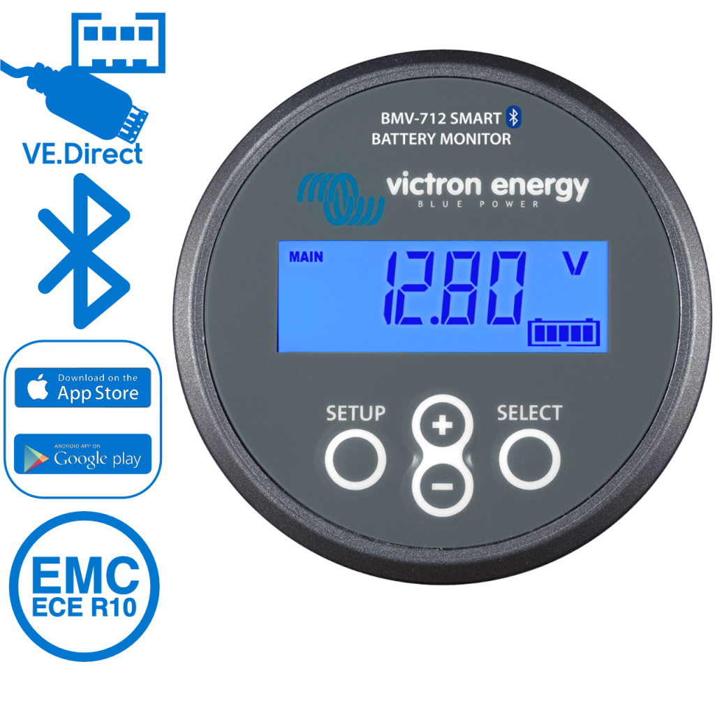 BBAtechniek - Victron BMV-712 Smart accu monitor grijs (1x)