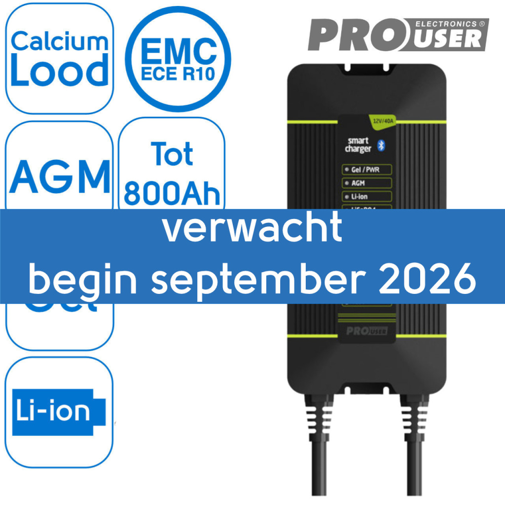 BBAtechniek - 12V 40A Pro-User intelligente acculader IBC40 1x)
