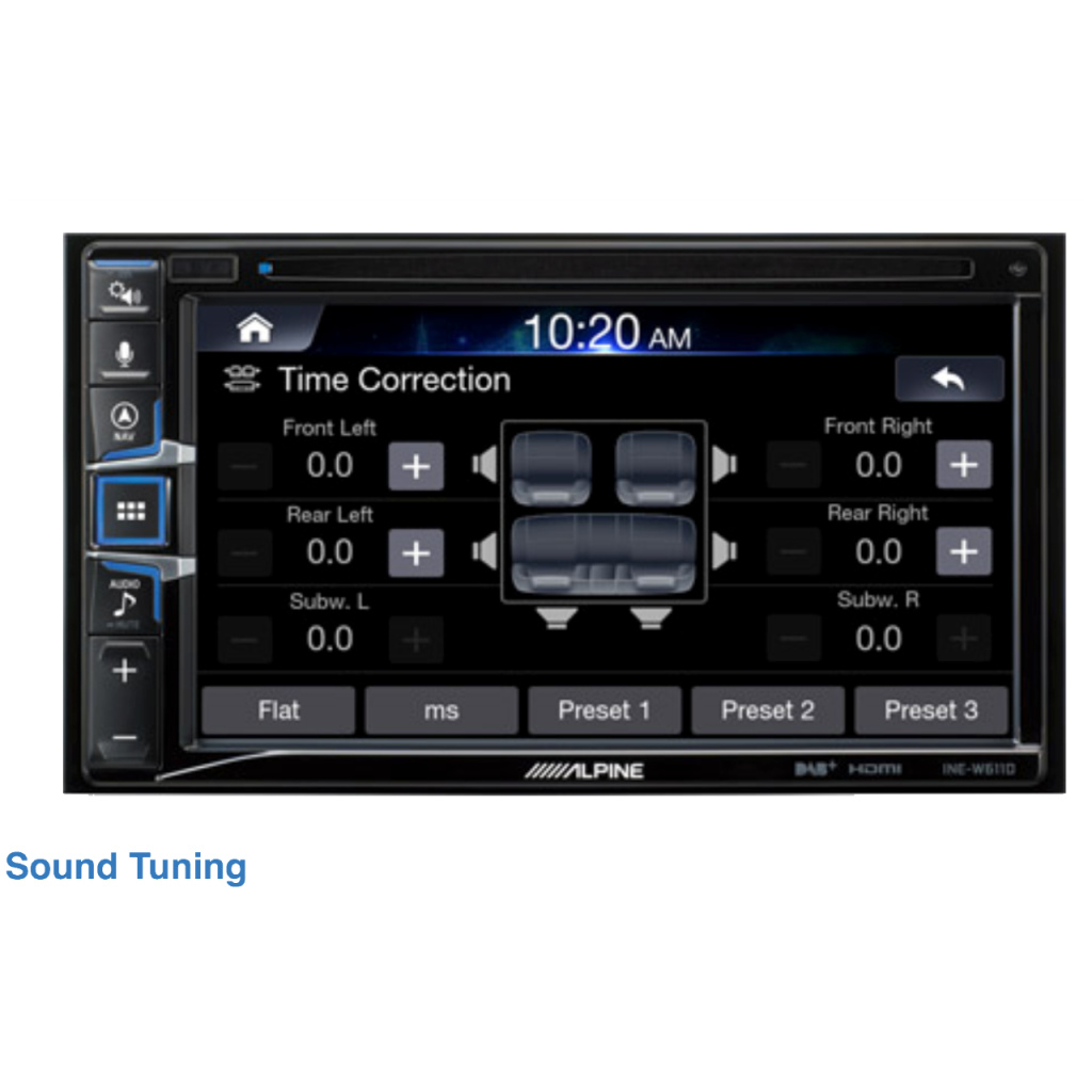 BBAtechniek - 6.5” Alpine INE-W611D navigatie 2DIN (1x)
