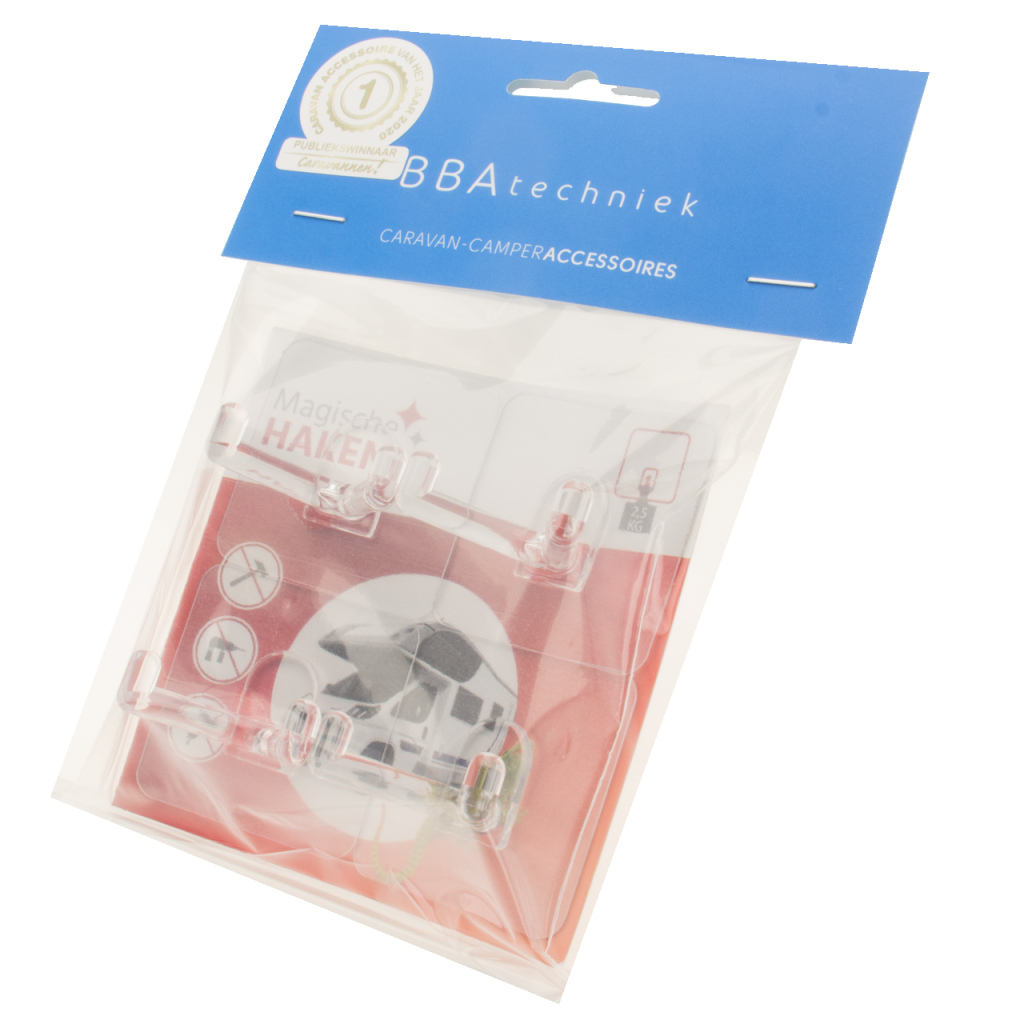 BBAtechniek - Magische haken type V herbruikbaar (4x)
