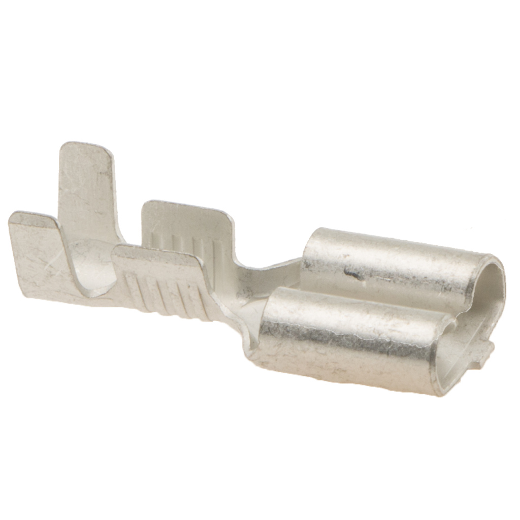 BBAtechniek - Vlakstekerhuls vertind 6.3 1.5-2.5mm² (100x)