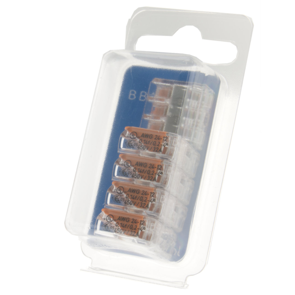 BBAtechniek - Wago verbindingsklem 221 3-voudig 0.2-4mm2 (5x)