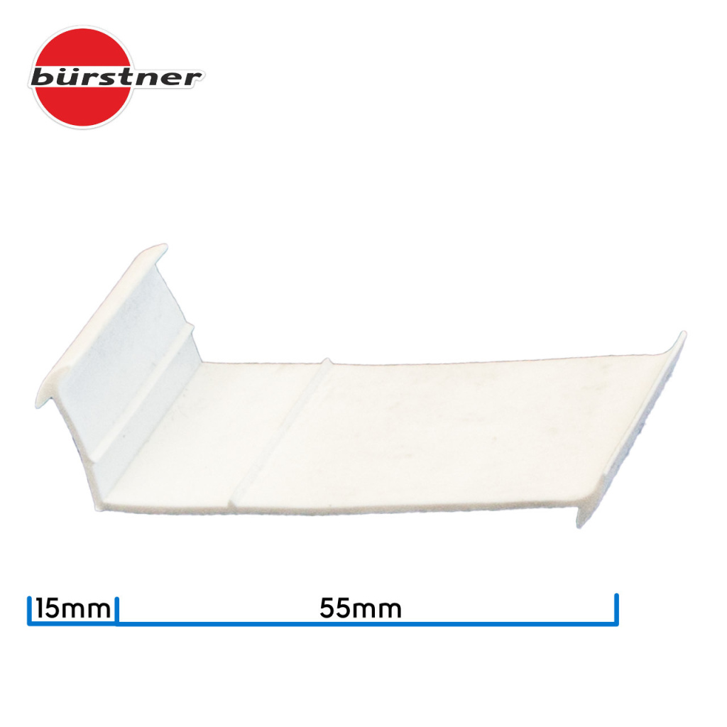 BBAtechniek - Onderlegrubber hoekrubber Bürstner 55x15mm (1x15m)