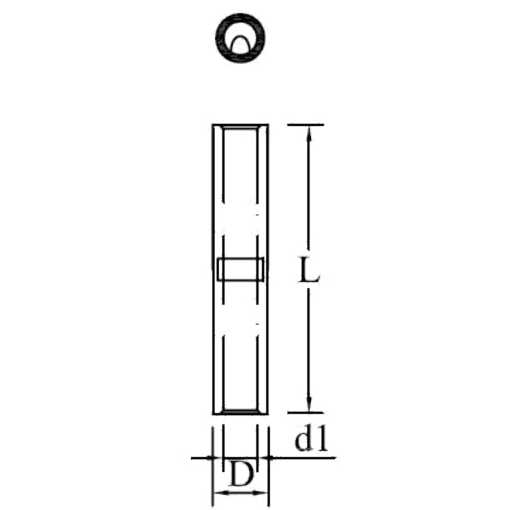 BBAtechniek - Stootverbinder 8mm² Ø 4.5mm (10x)