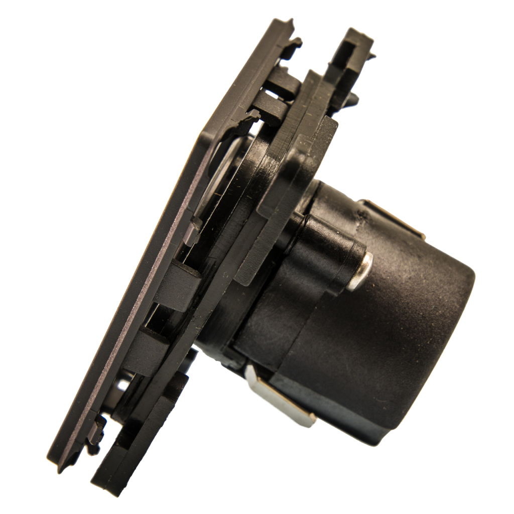 BBAtechniek - 12V 120W contactdoos lei-grijs S20.000 (1x)