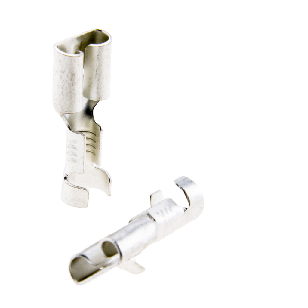 BBAtechniek - Vlakstekerhuls vertind 6.3 1.5-2.5mm² (100x)