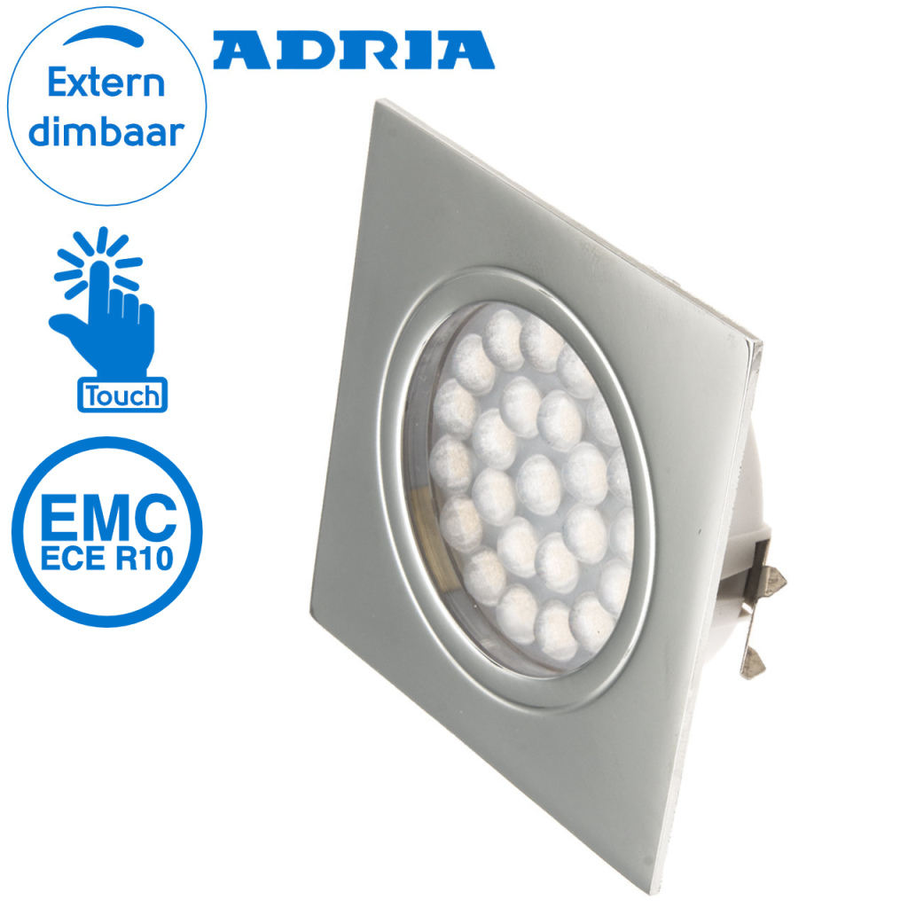 BBAtechniek - Adria C LED inbouwspot 12V 1.6W touch switch (1x)