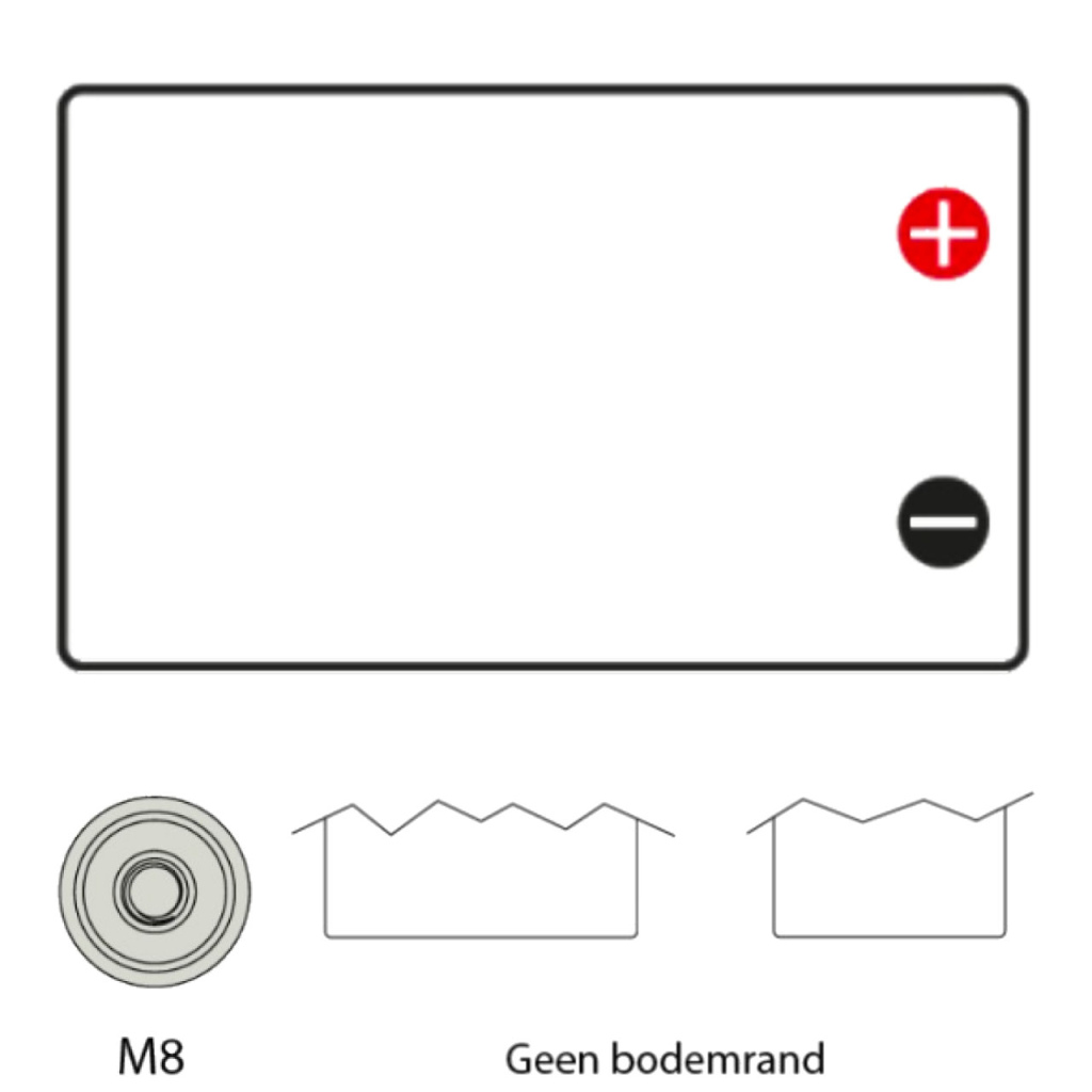 BBAtechniek - 12V 200Ah Ecobat AGM deep cycle accu (1x)