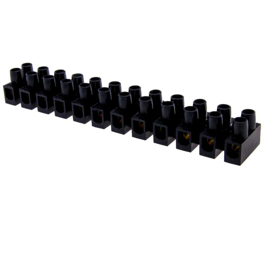 BBAtechniek - Kroonsteenstrip 12-polig 4mm² 5A elastisch (10x)