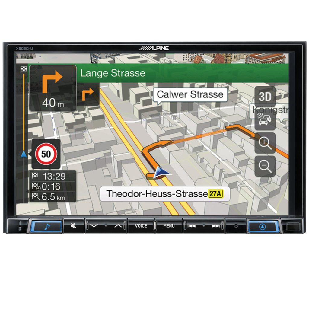 BBAtechniek - 8” Alpine X803DC-U 1DIN voor bovenbed (1x) 