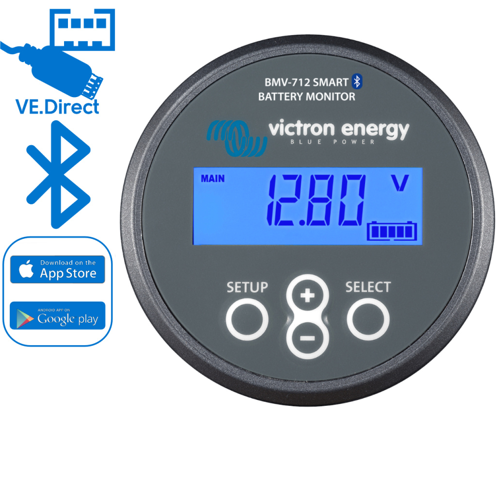 BBAtechniek - Victron BMV-712 Smart accu monitor grijs (1x)