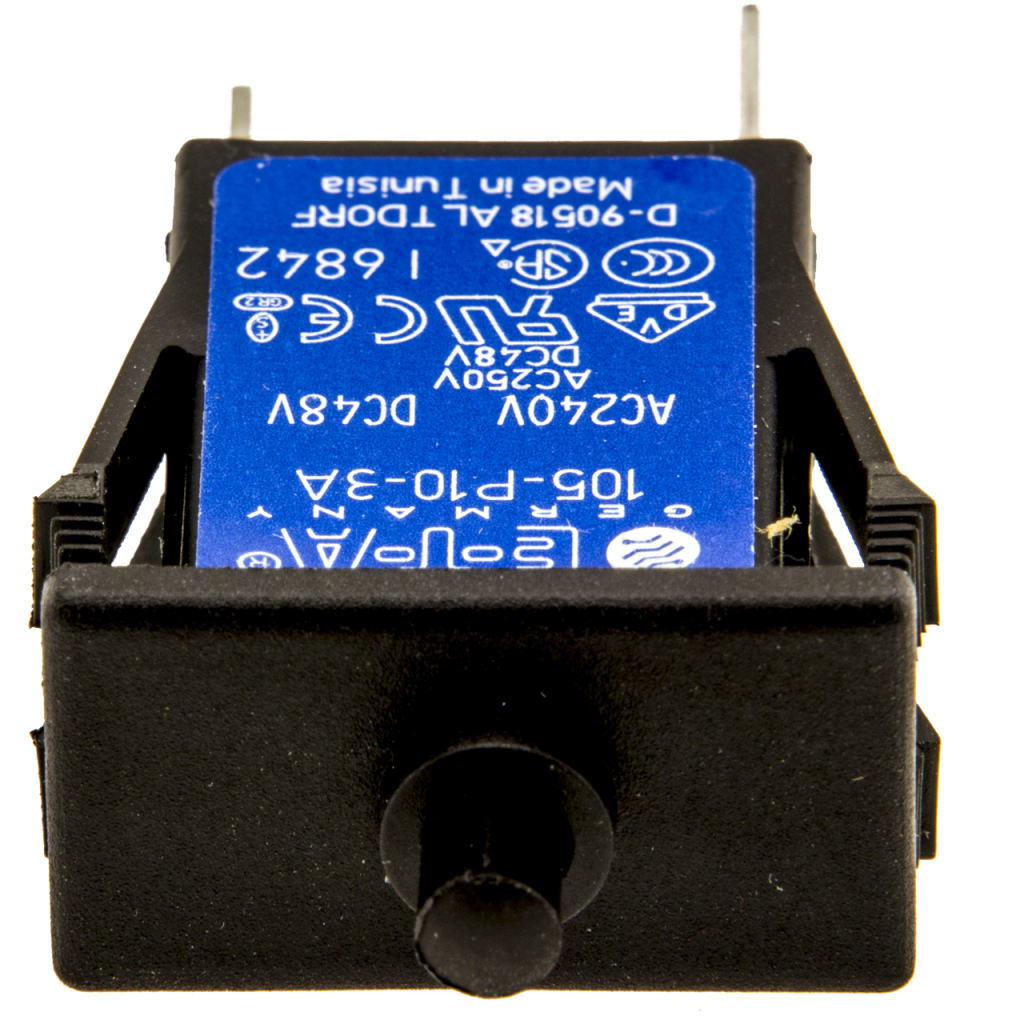 BBAtechniek - Thermal circuit breaker 105-P10-3A Snap in(1x)