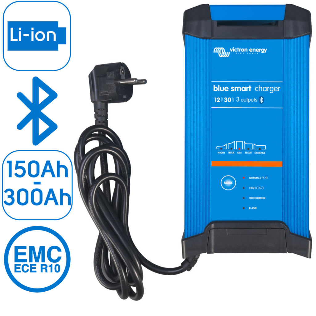 BBAtechniek - Victron Blue Smart IP22 Acculader 12/30 (3) (1x)