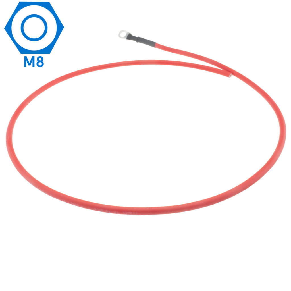 BBAtechniek - 10mm2 accu kabel flexibel rood (1.0m)