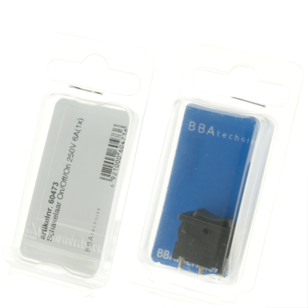 BBAtechniek - 12V 6A 3-polig On-Off-On schakelaar SPDT (1x)