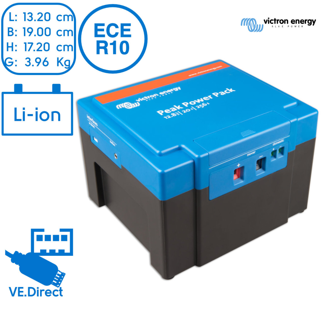 BBAtechniek - Victron Peak Power Pack 12.8V 20Ah 256Wh (1x) 