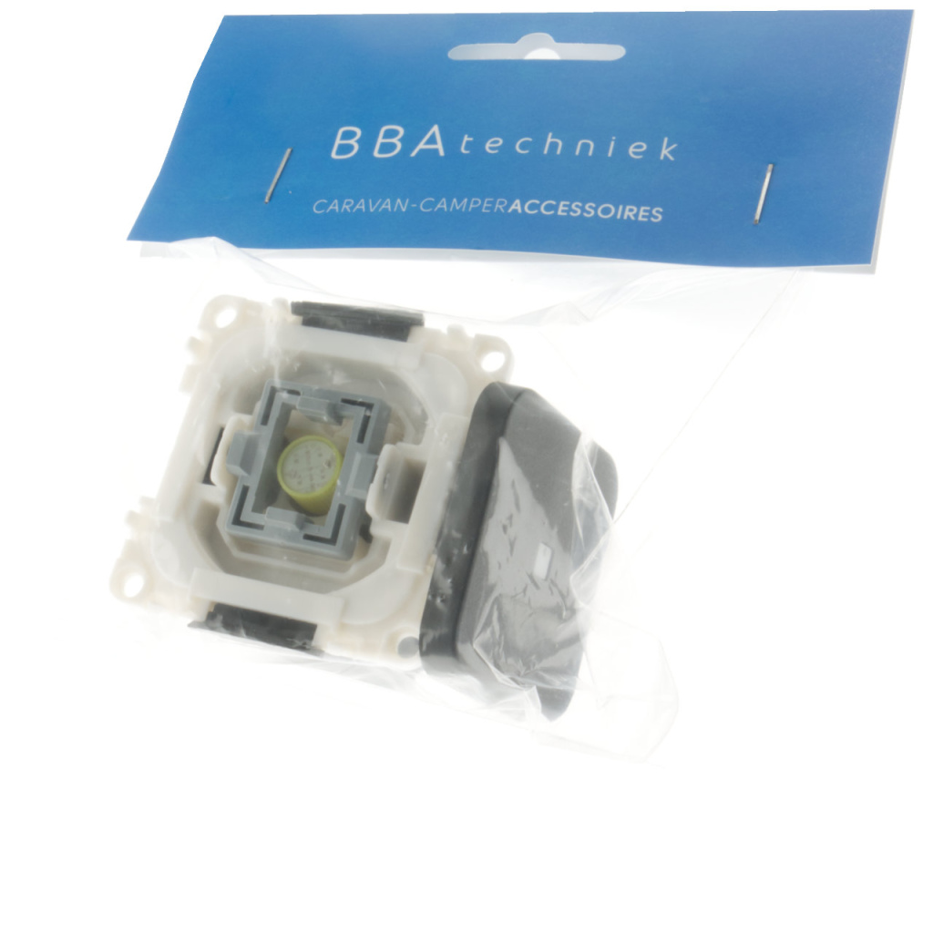 BBAtechniek - S 30.000 controleschakelaar 12V zwart (1x)