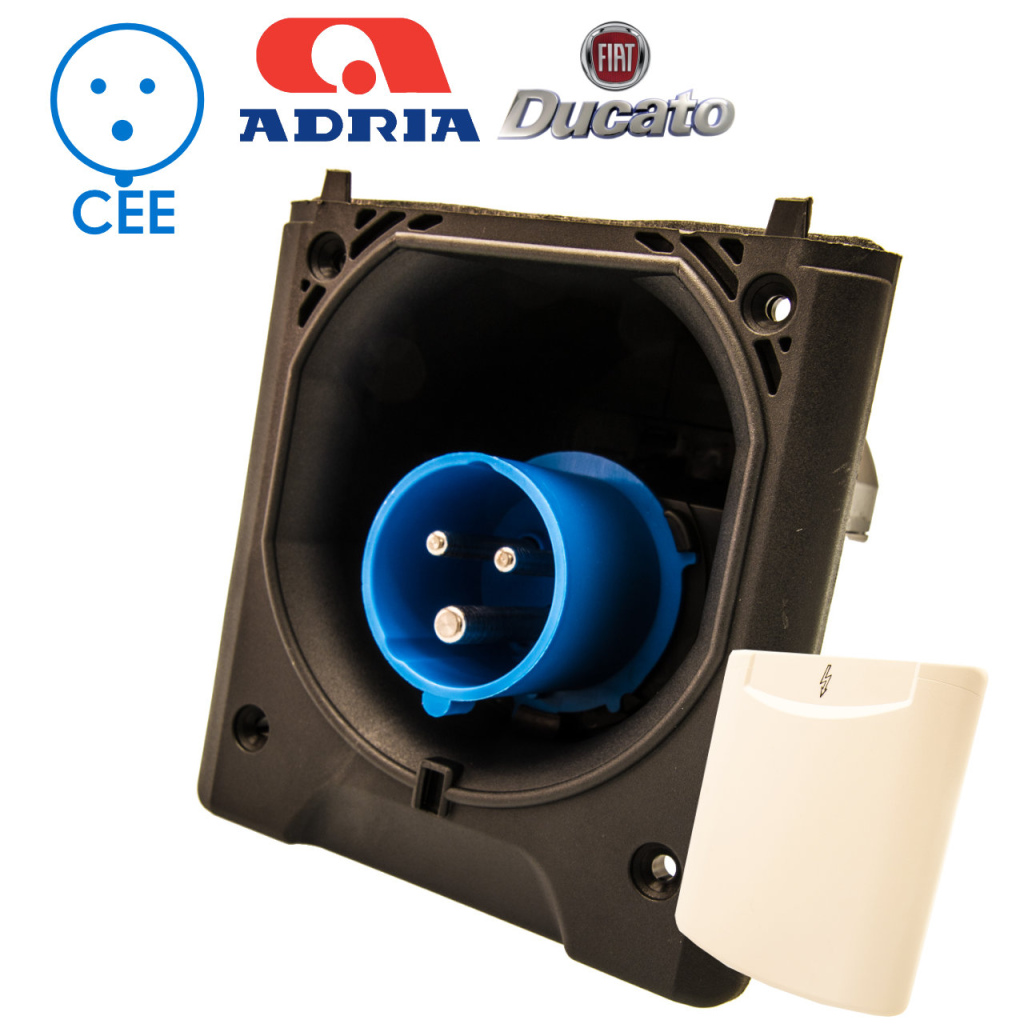 BBAtechniek - CEE 230V aansluiting Fiat Bianco wit 549 (1x)