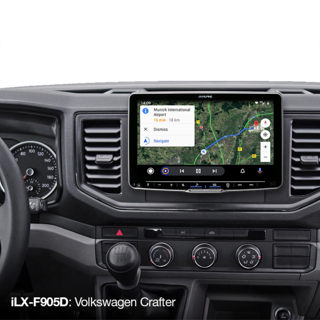 BBAtechniek - 9” iLX-F905D Alpine navigatie kantelbaar 1DIN (1x)