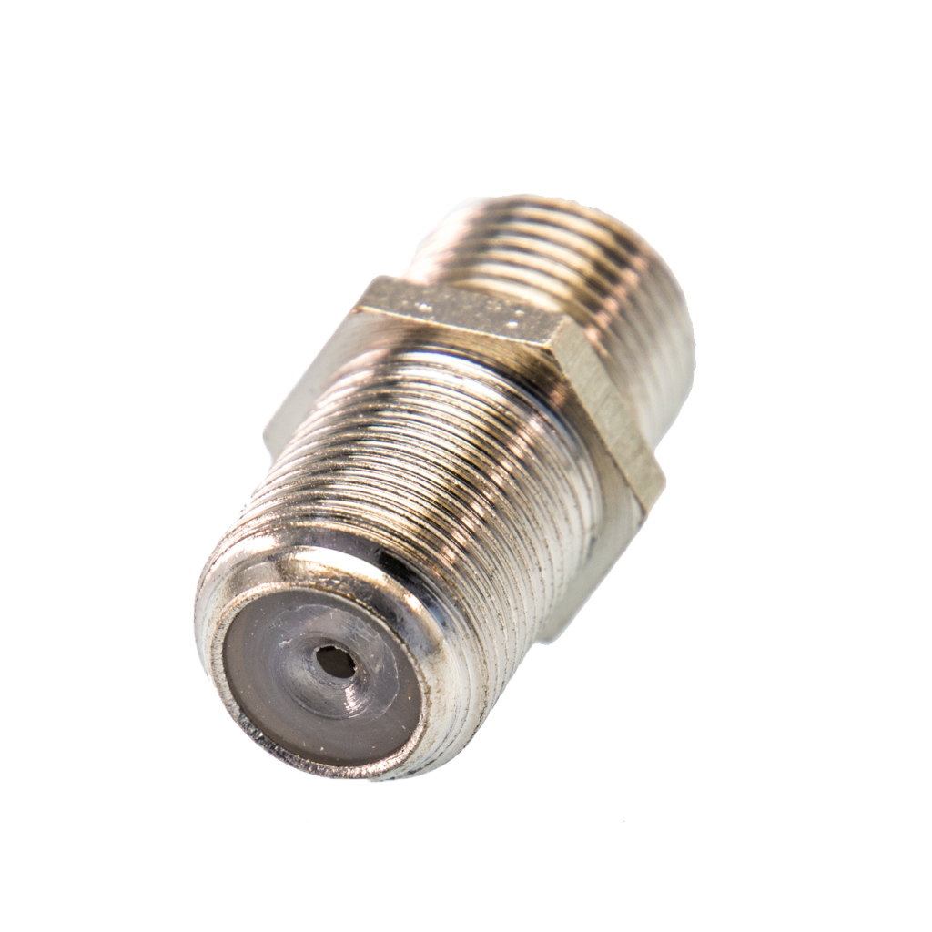 BBAtechniek - F-connector female-female recht metaal (10x)