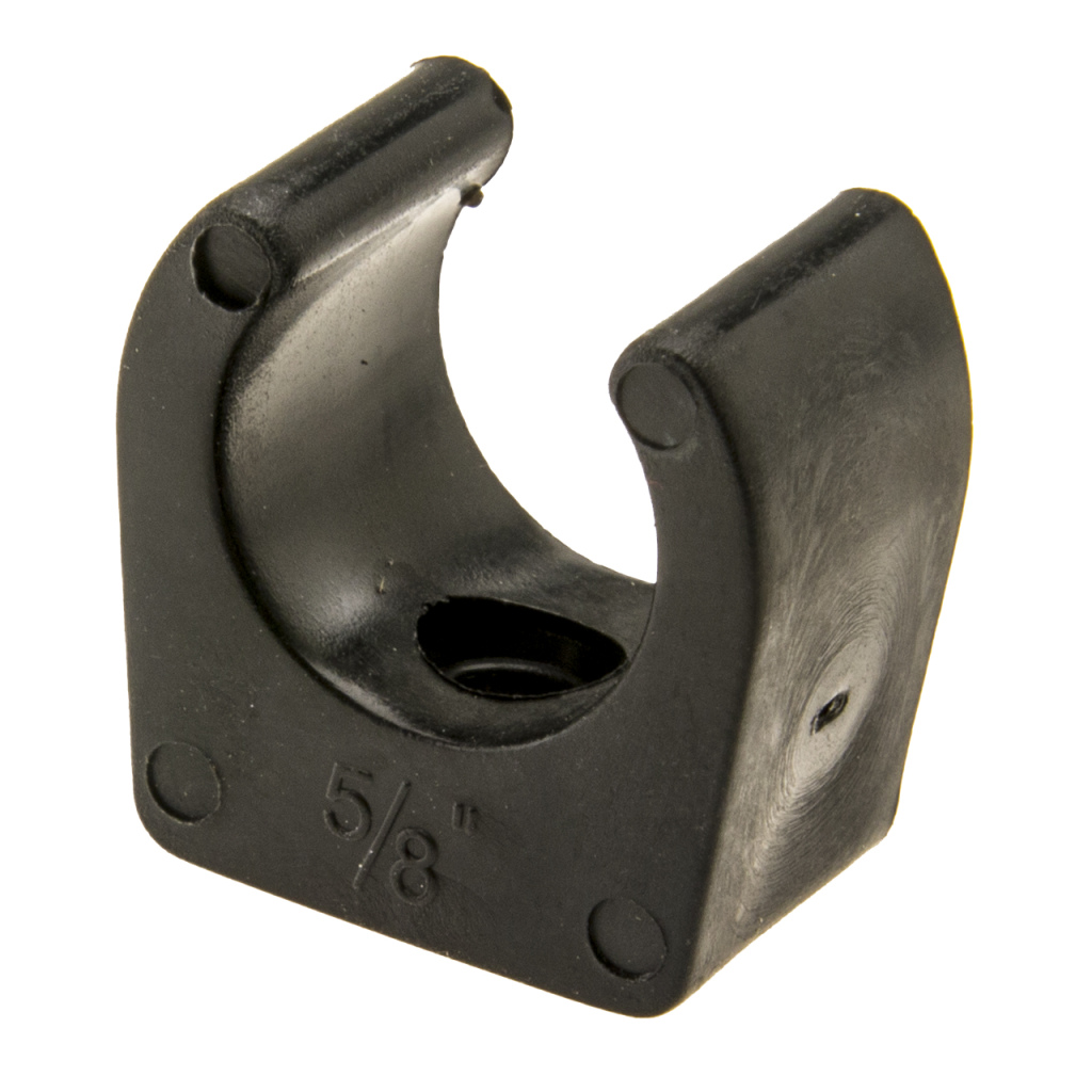 BBAtechniek - Waterleiding buis bevestigingsclip zwart (1x)