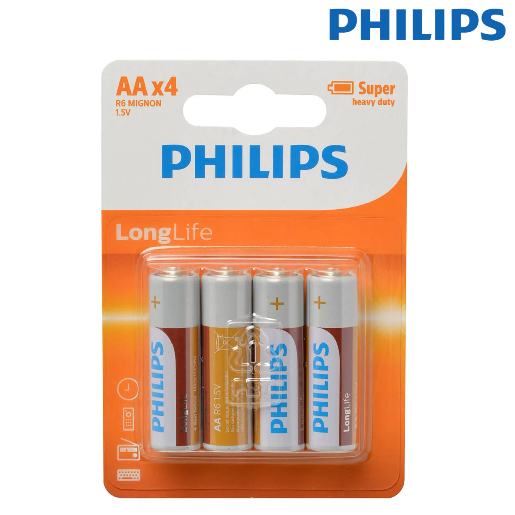 BBAtechniek - 1.5V Philips Longlife penlite AA (4x)