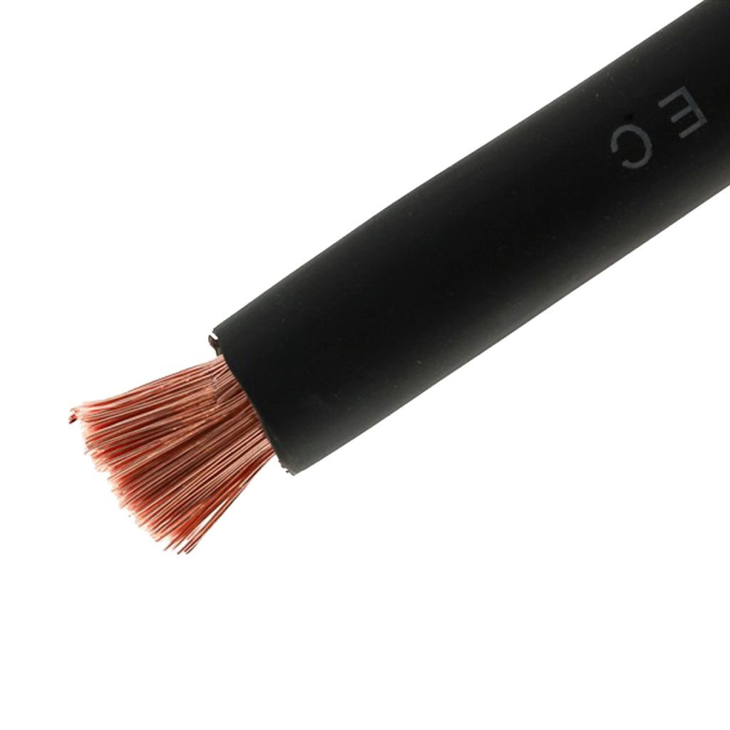 BBAtechniek - 70mm2 accu kabel flexibel zwart (5m)