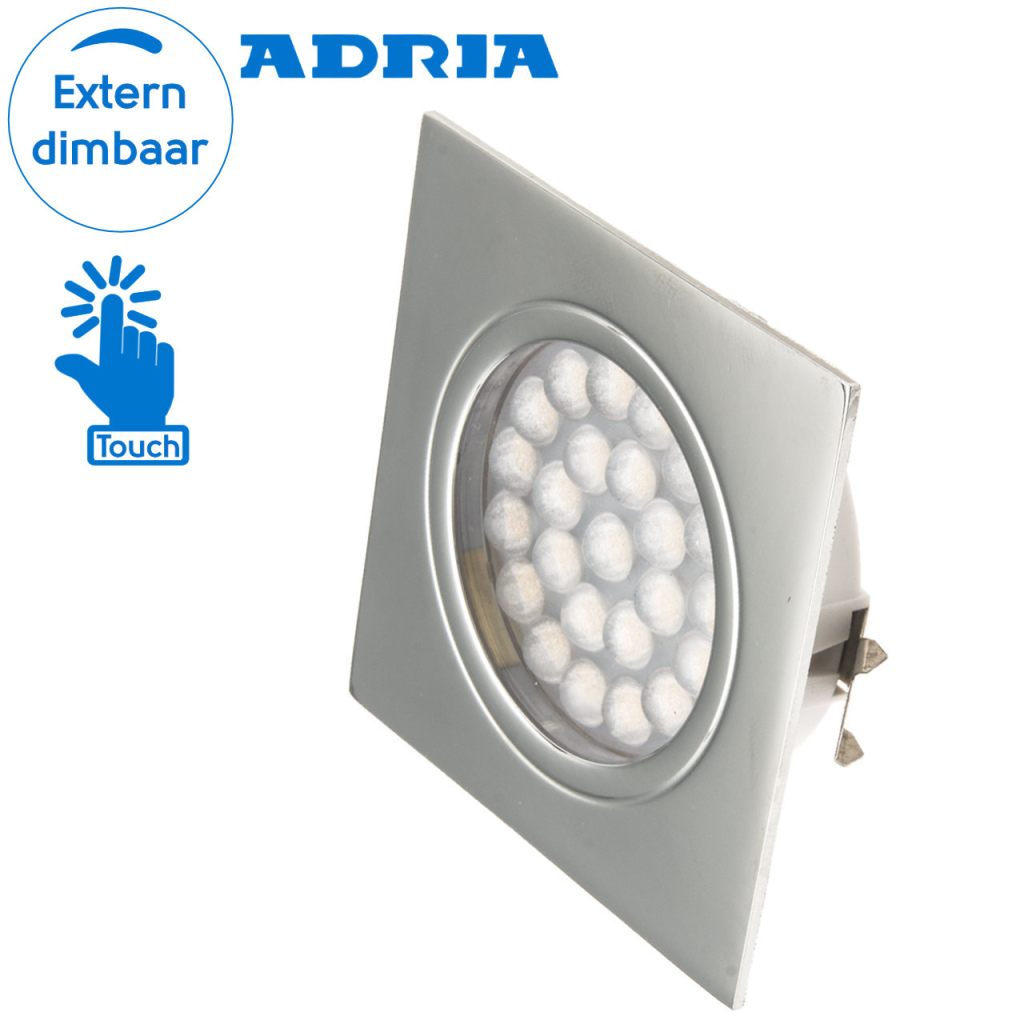 BBAtechniek - Adria C LED inbouwspot 12V 1.6W touch switch (1x)