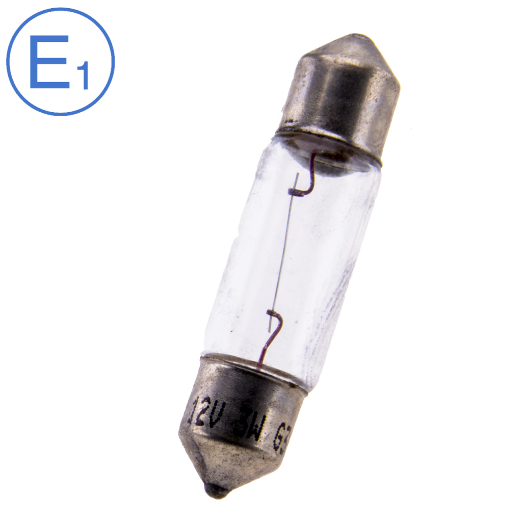 BBAtechniek - 12V 3W BS257 7x30mm buislamp (10x)