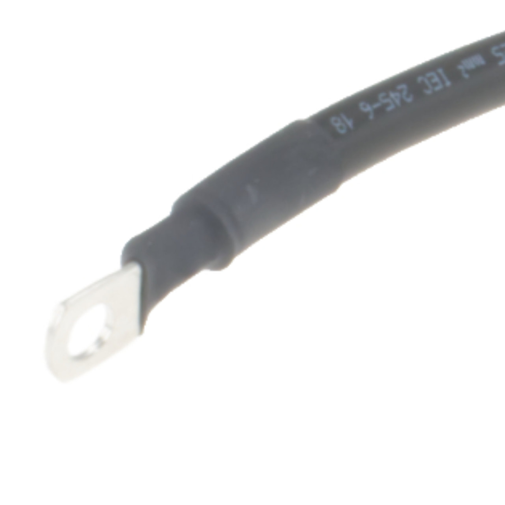 BBAtechniek - 25mm2 accu kabel flexibel zwart 1x M8 (1.0m)